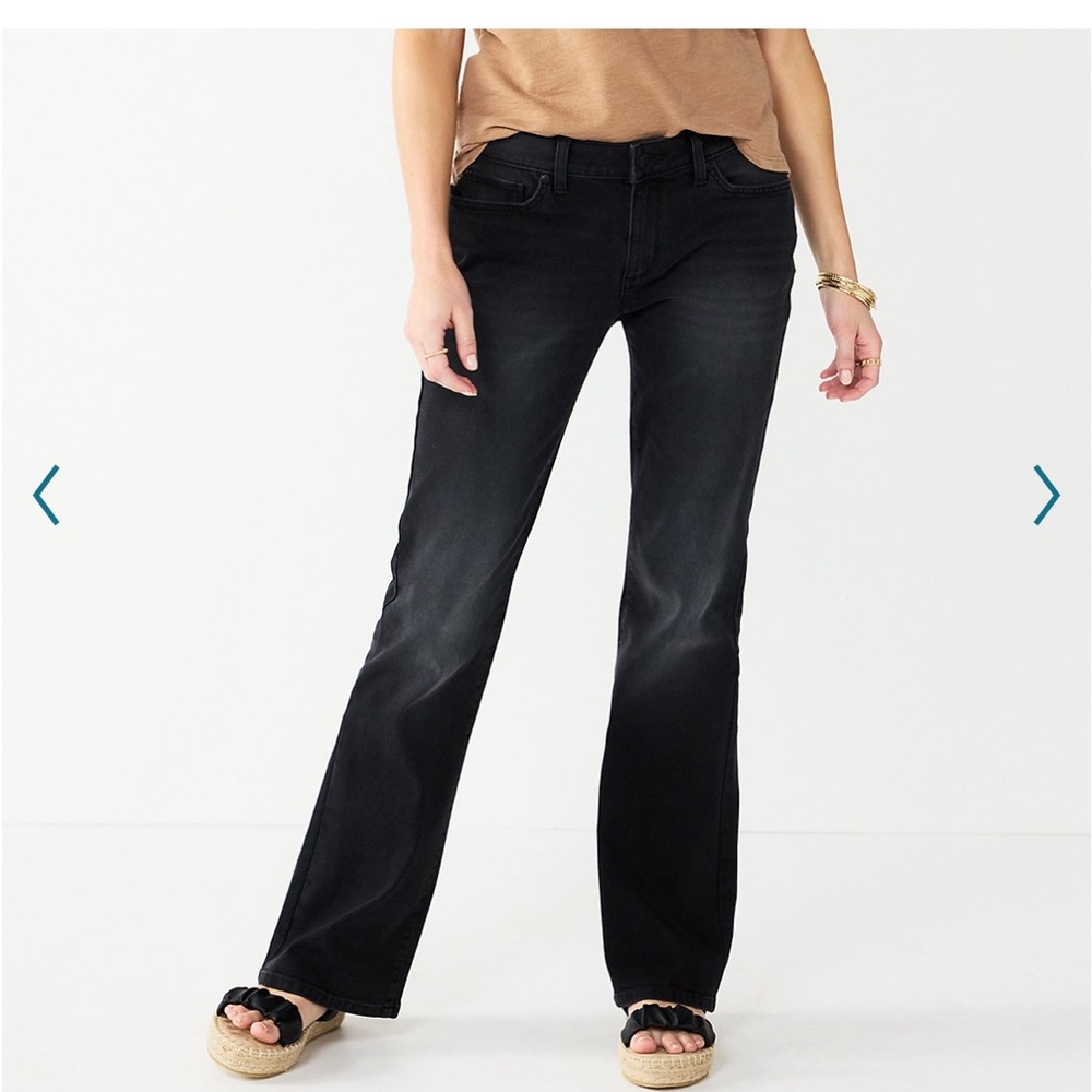 Sonoma Black Bootcut Stretch Jean